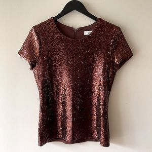 BAILEY 44 EDIE SEQUIN TEE in Pinot